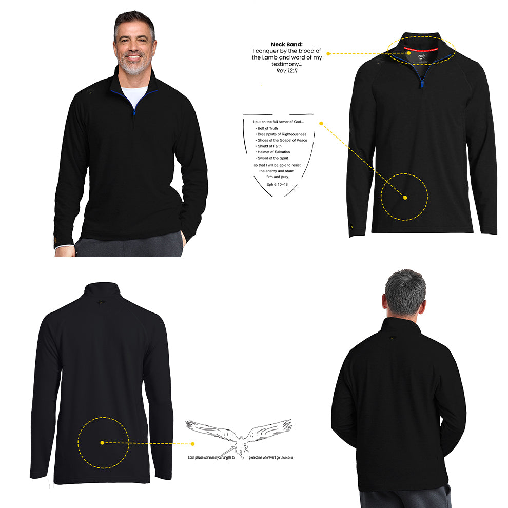 Amats Men's 1/4 Zip Pullover
