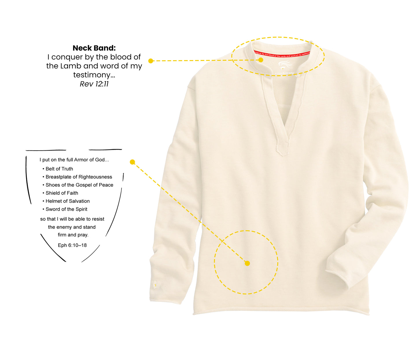 Shayna Women's V-neck Cotton Blend Pullover