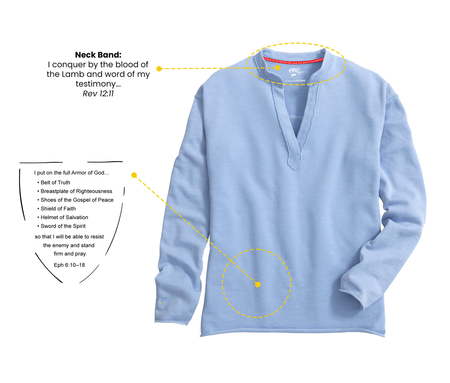 Shayna Women's V-neck Cotton Blend Pullover