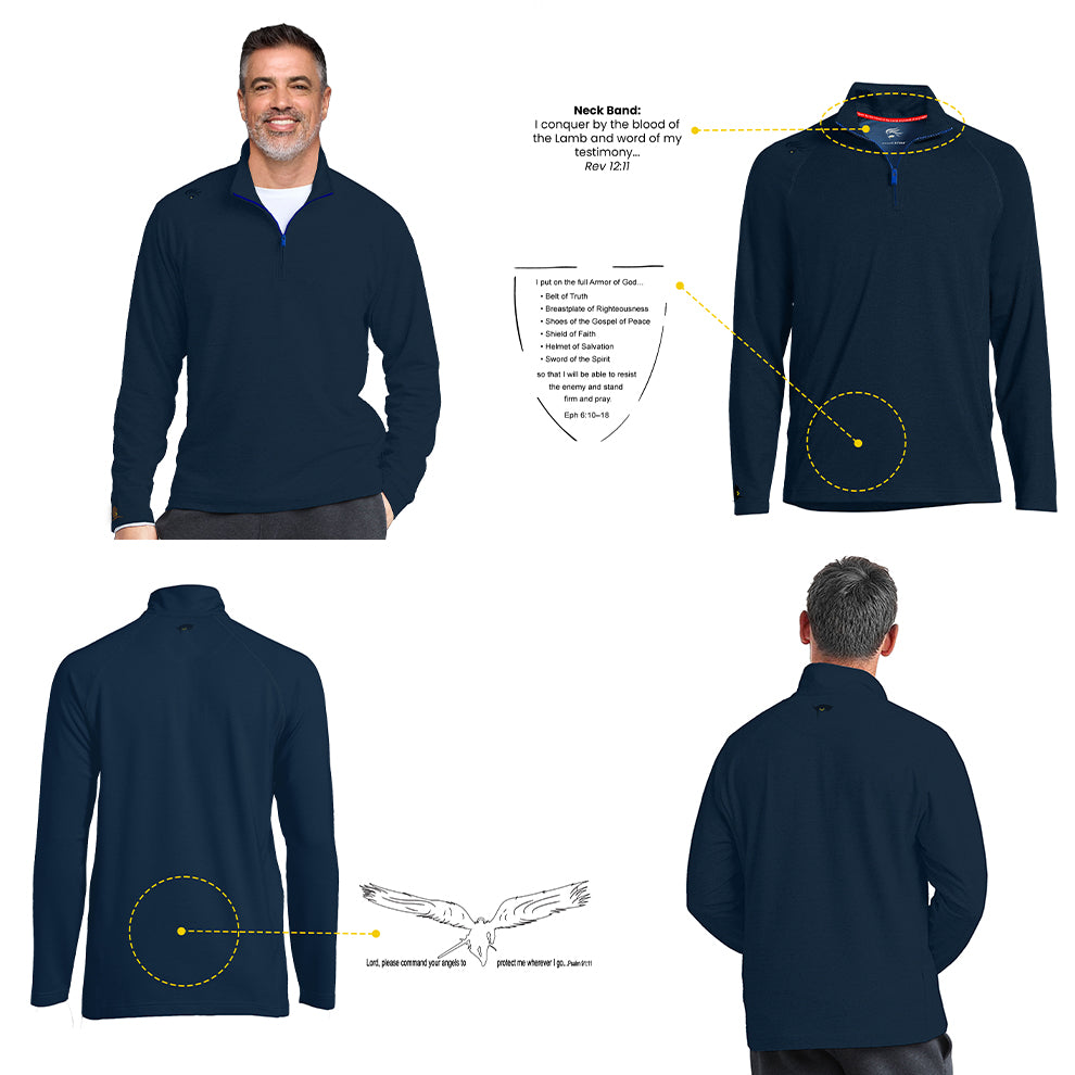 Amats Men's 1/4 Zip Pullover
