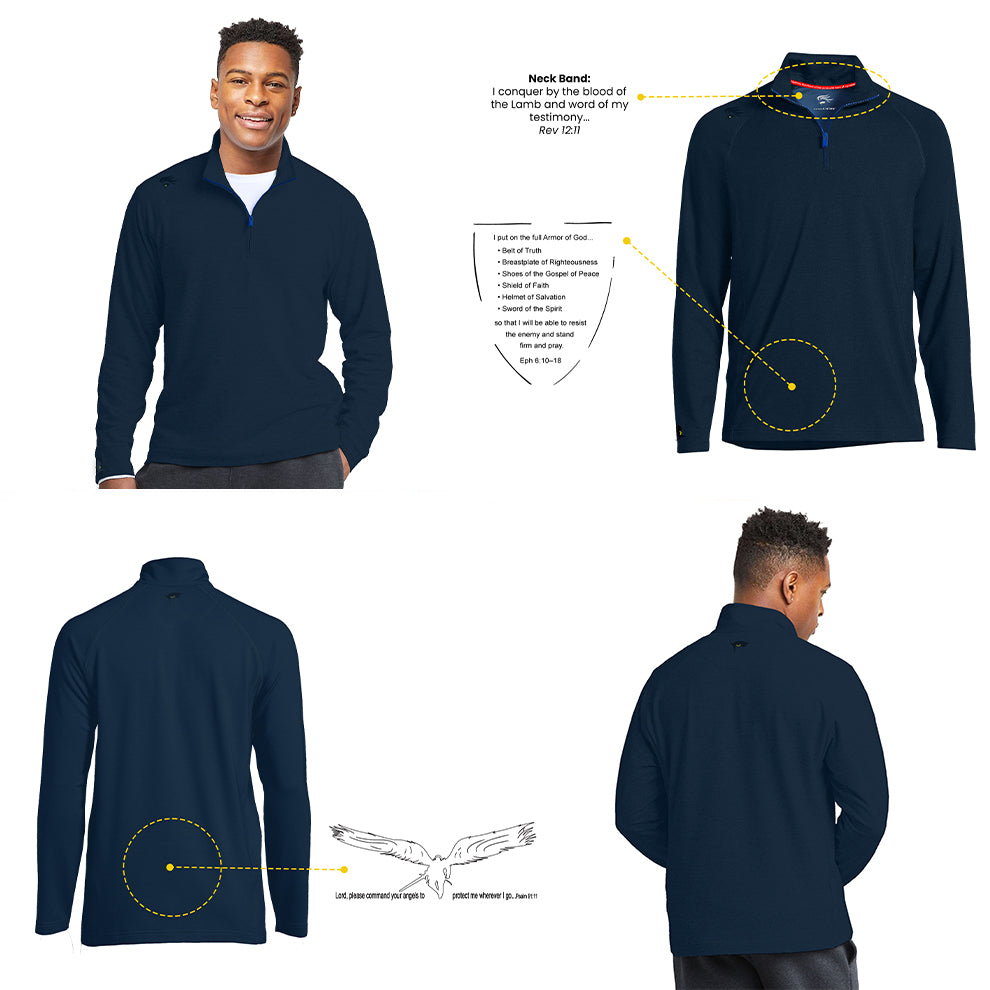 Amats Men's 1/4 Zip Pullover