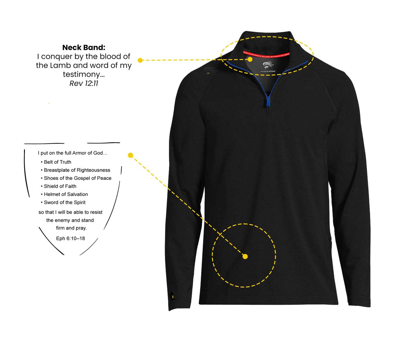 Amats Men's 1/4 Zip Pullover